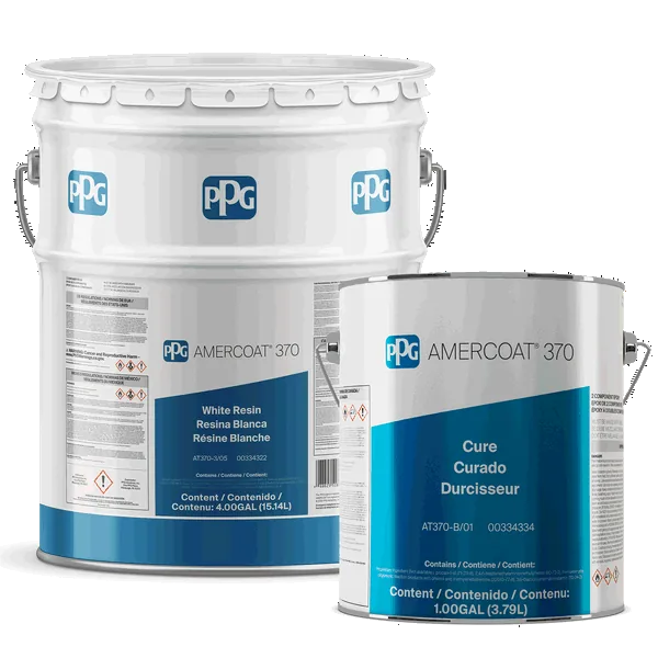 PPG Amercoat 370 White Resin and Cure two-component system