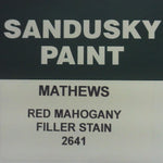 MATHEWS 2641 RED MAHOGANY FILLER STAIN QT
